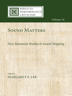 cover image of Sound Matters